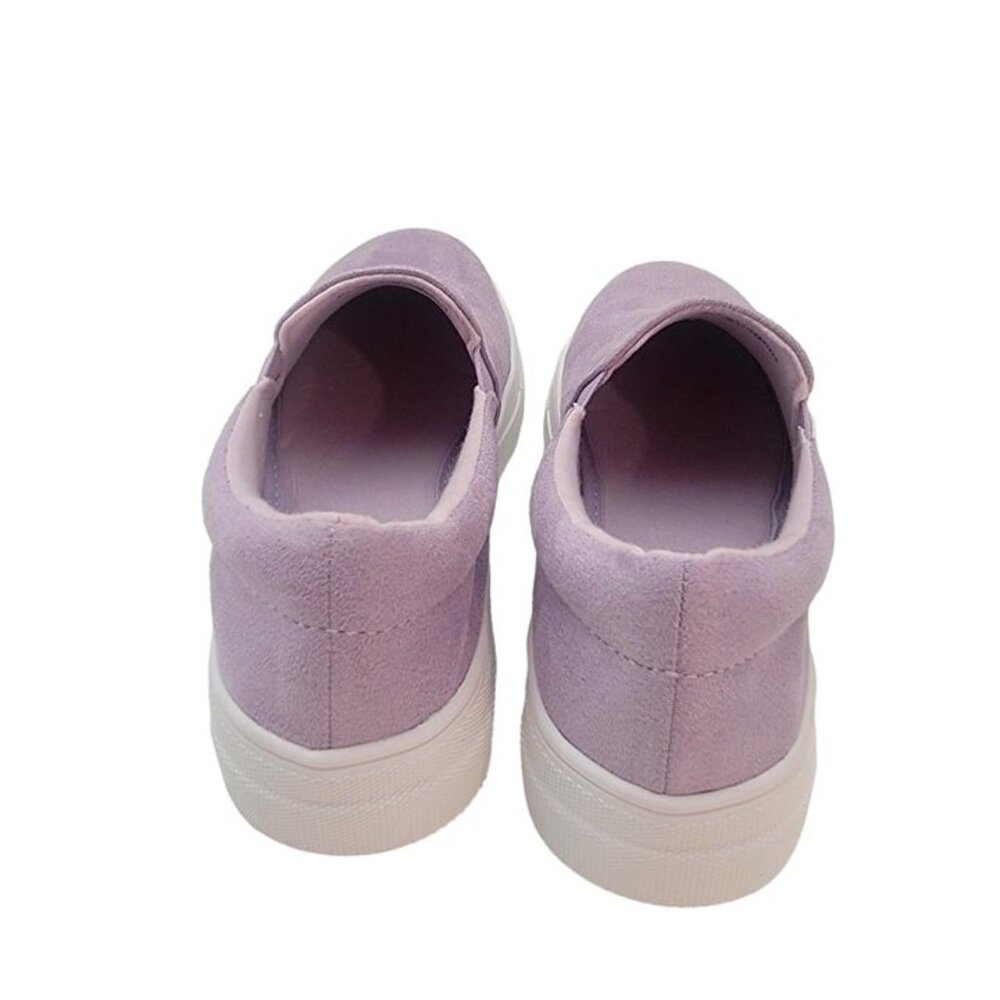 BUY ONE GET ONE FREE Soda Hike Slip-on Fashion Sneaker Lavender Faux Suede - Picture 5 of 7